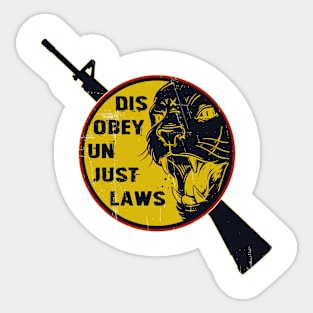 Disobey Unjust Laws Sticker